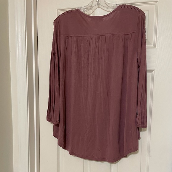 Vintage America mauve bohemian style blouse - Picture 8 of 11